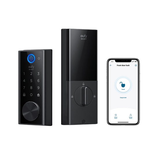 Eufy Security Smart Lock Touch & Wi-Fi (Model: T8520111) – Fingerprint, Keyless Entry, Bluetooth & Wi-Fi Electronic Deadbolt