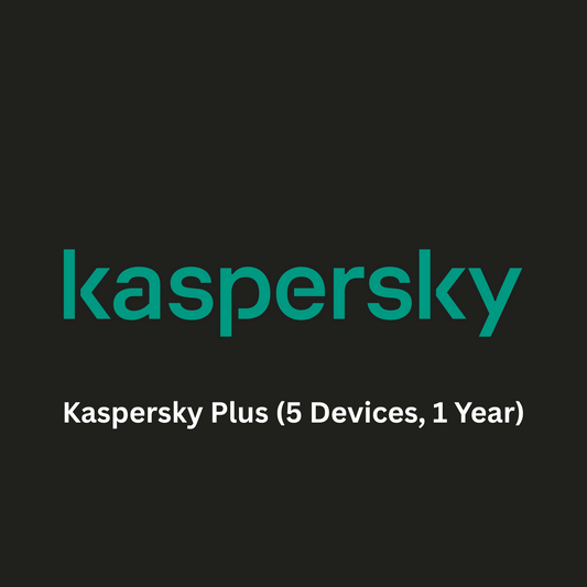 Kaspersky Plus Internet Security – 1 Year, 5 Devices with Behavioral Shield & Advanced Privacy Tools