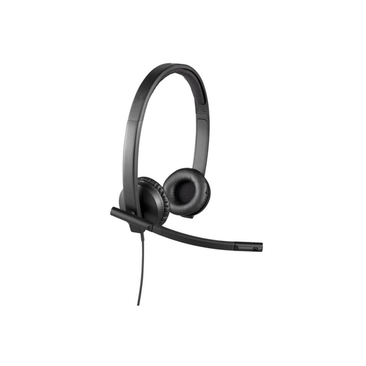 Logitech H570e Stereo USB Headset – Business-Grade Wired Headset with Noise-Canceling Mic
