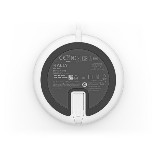 Logitech Rally Mic Pod – White
