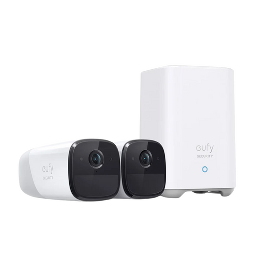 EufyCam 2 Pro – 2K Wireless Home Security Camera System (2-Camera Kit with HomeBase 2)